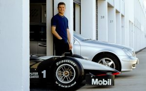 David Coulthard mit Mercedes-Benz Typ C 320